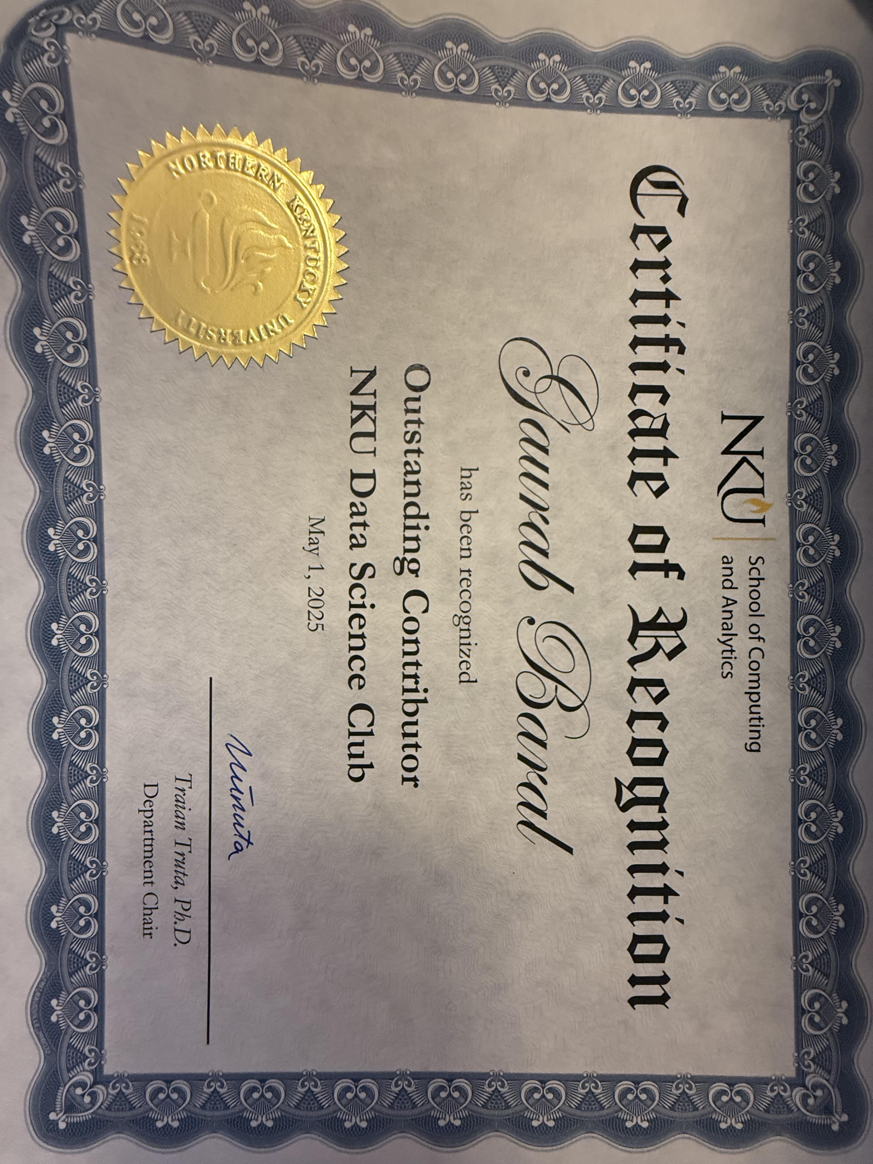 DSC Club Certificate